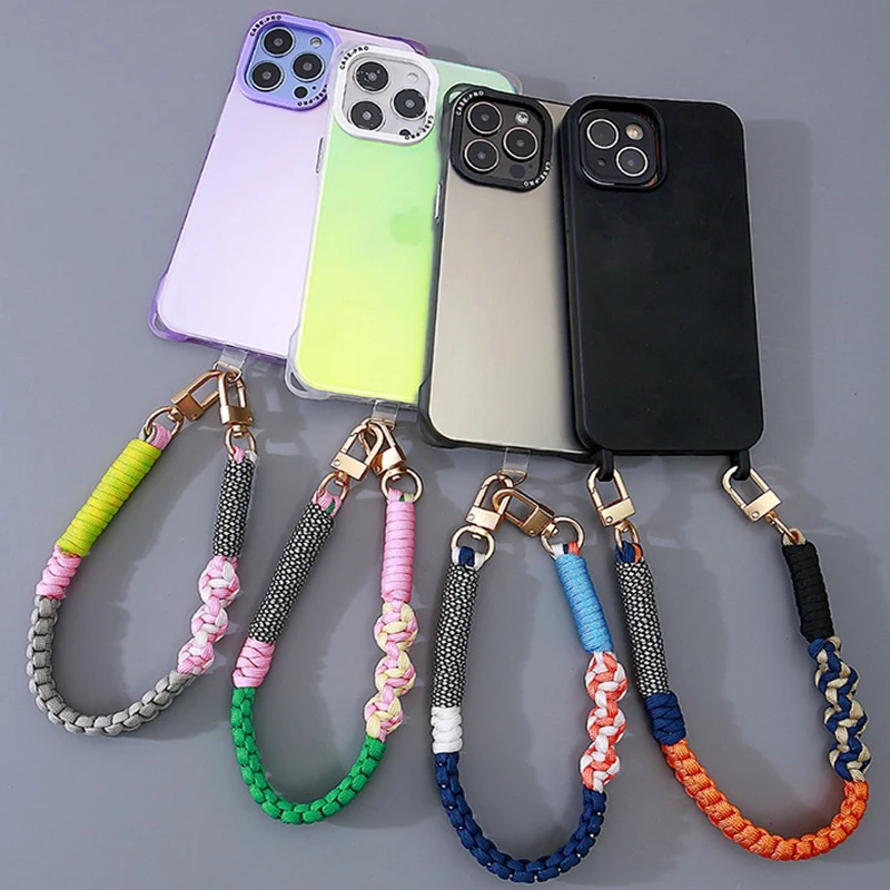 Прочная, чистая рука, толстая плетеная веревка для мобильного телефона, ручная сумка, подвеска, короткий ремешок для телефона, креативный ремешок на запястье, уличная цепочка