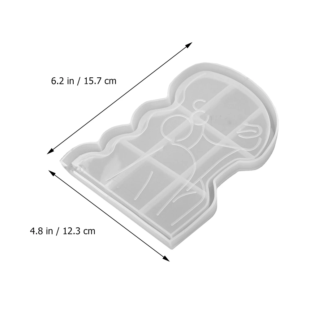 

Silicone Mold UV Resin Crafts Bath Molds Durable White DIY Plate Creative Shape Storage Box Mould Decoration Jewelry Making