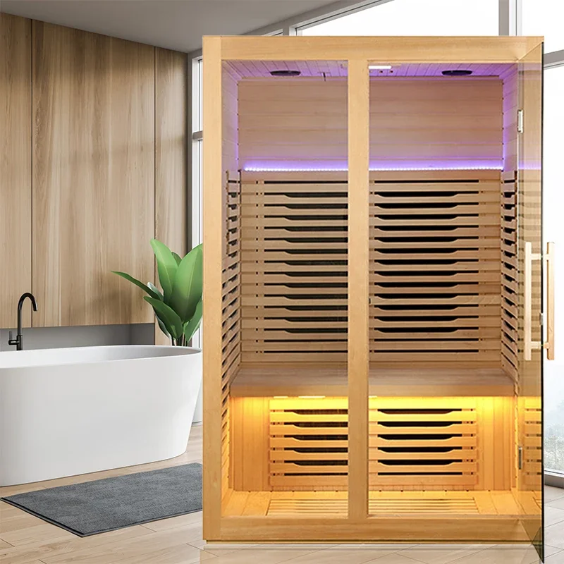 Customized single light wave room, household sauna room, far infrared nano mobile sweat steaming room, sweat steaming box