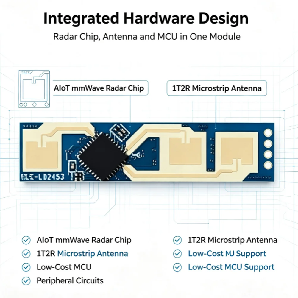 For Smart Indoor Sensor LD2453 24GHz for Human Motion Monitoring and Integration with Home Automation Platforms