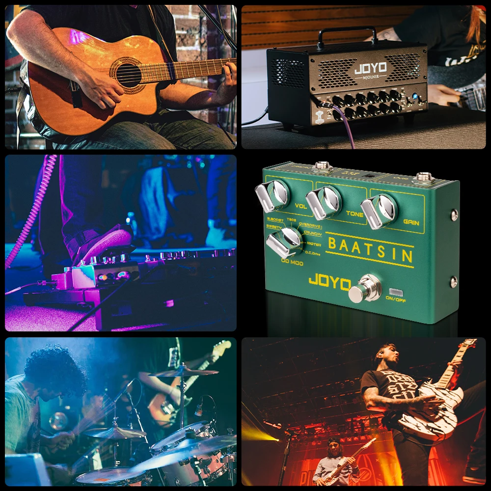 Guitar Pedal R-11 BAATSIN Classic Overdrive Pedal 8 Different OD/DS Distortion Effect Pure Analog Circuit Guitar Parts view 3
