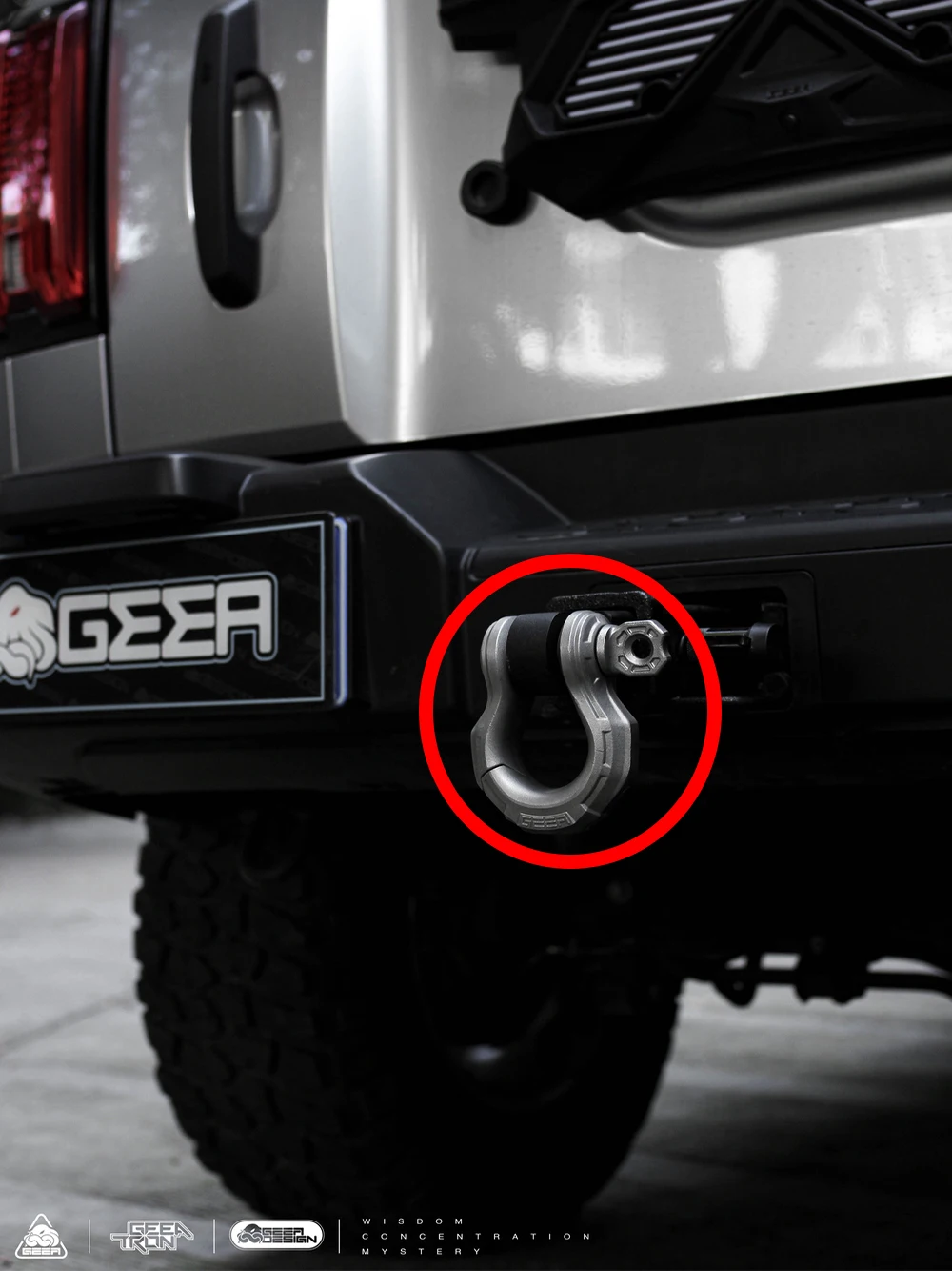 

D Ring Shackle Load 14T Towing Hook 304 Stainless Steel for JK JL,JT,TK300, BJ40 Lantsun