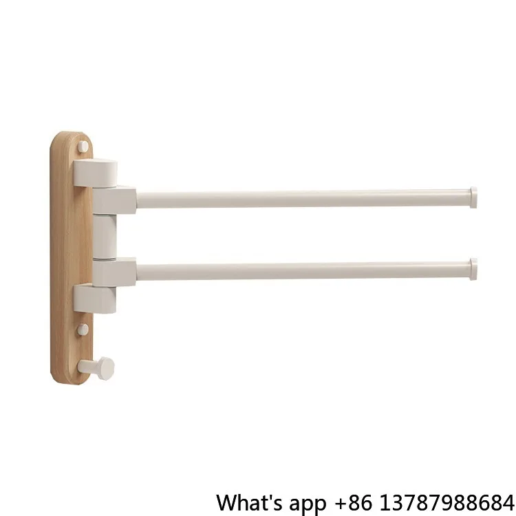 

Поворотная настенная вешалка для полотенец без сверления, угловая штанга для полотенец в ванную комнату