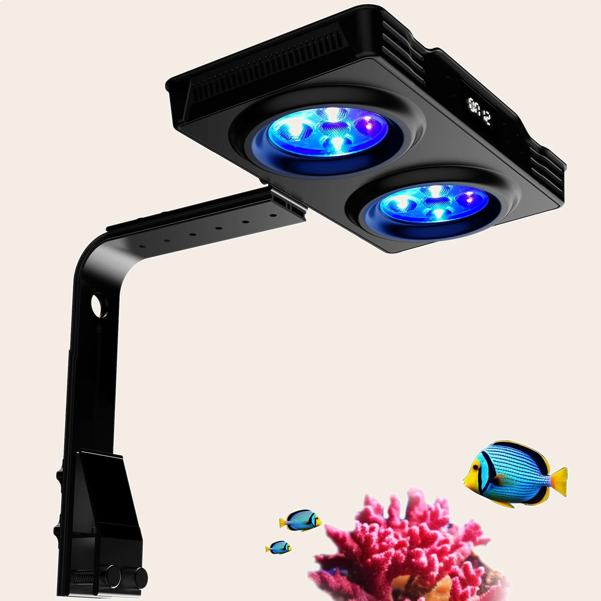 36W Touch Control Reef Light Full Spectrum Marine LED Timer for Nano Tank