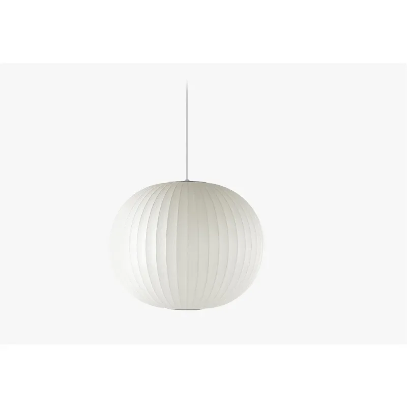 Classic Silk Chandelier Modern Minimalist White Spherical Art Restaurant Master Bedroom Bubble Lamp