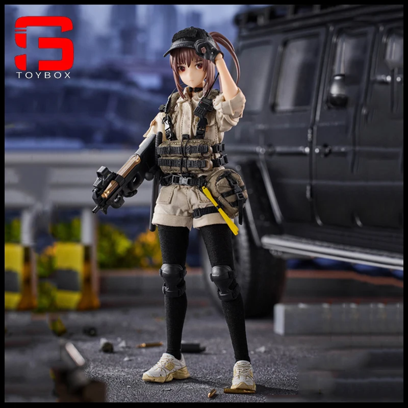 【2024 Q4】HASUKI PA006 1/12 Guard Girl Action Figure Pocket Art 15.5cm Female Soldier Figurine Full Set Collectible Model