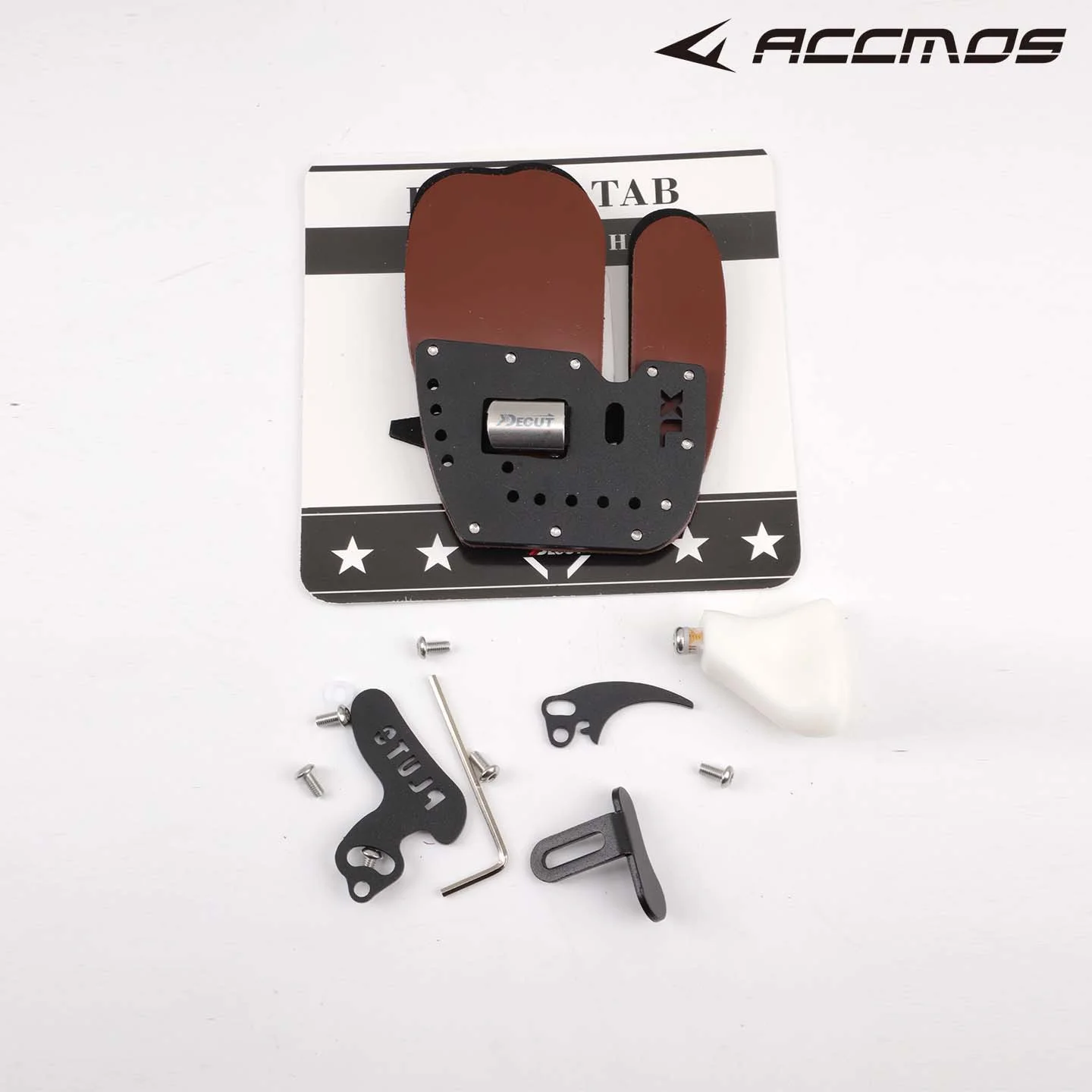 DECUT Right Hand Archery Finger Tab Protection Pad Glove Tab - Shooter Guard Finger Protector view 5