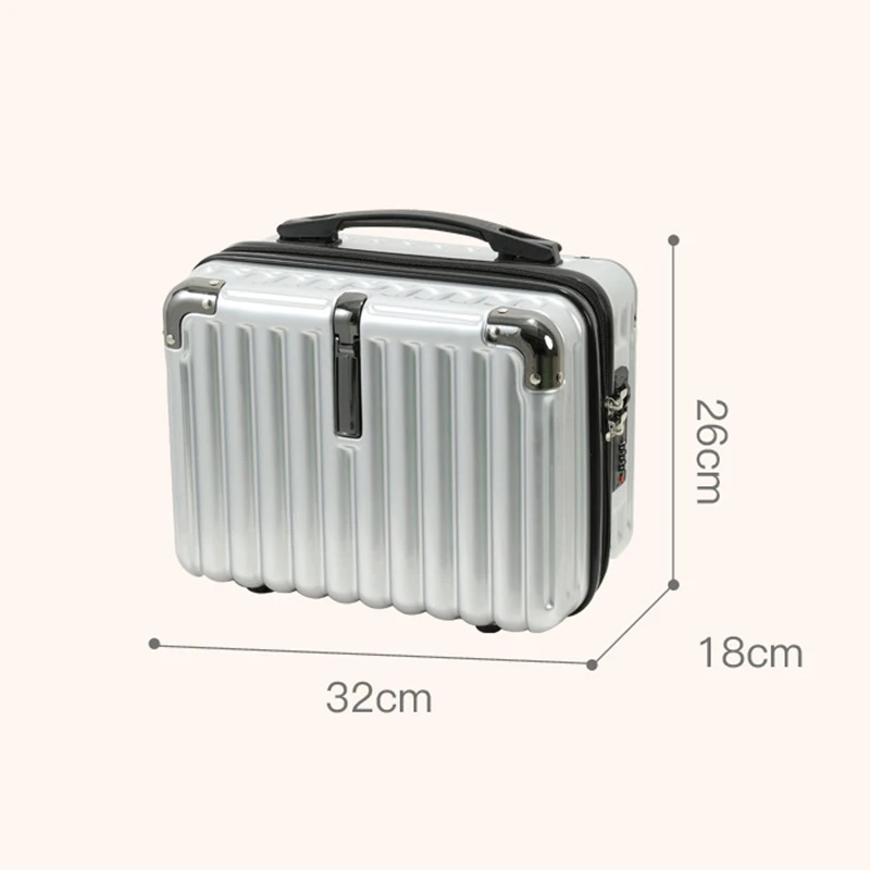 14 Inch Handheld Zipper Luggage Mini Waterproof Travel Suitcases New Portable Luggage Storage Boxes Makeup Suitcase Kids Luggage