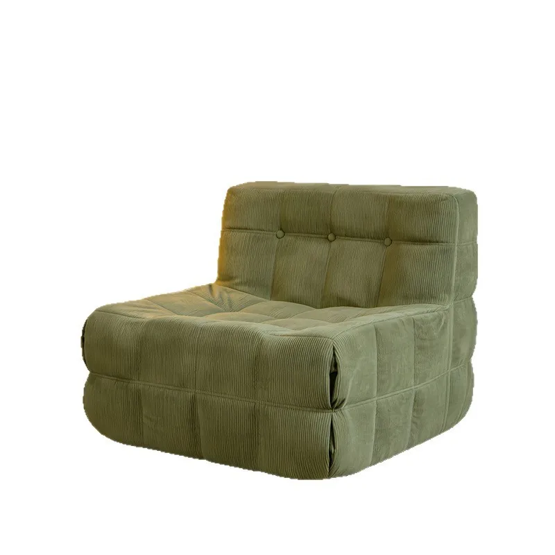 Fabric single compression sofa lazy chair caterpillar lazy sofa