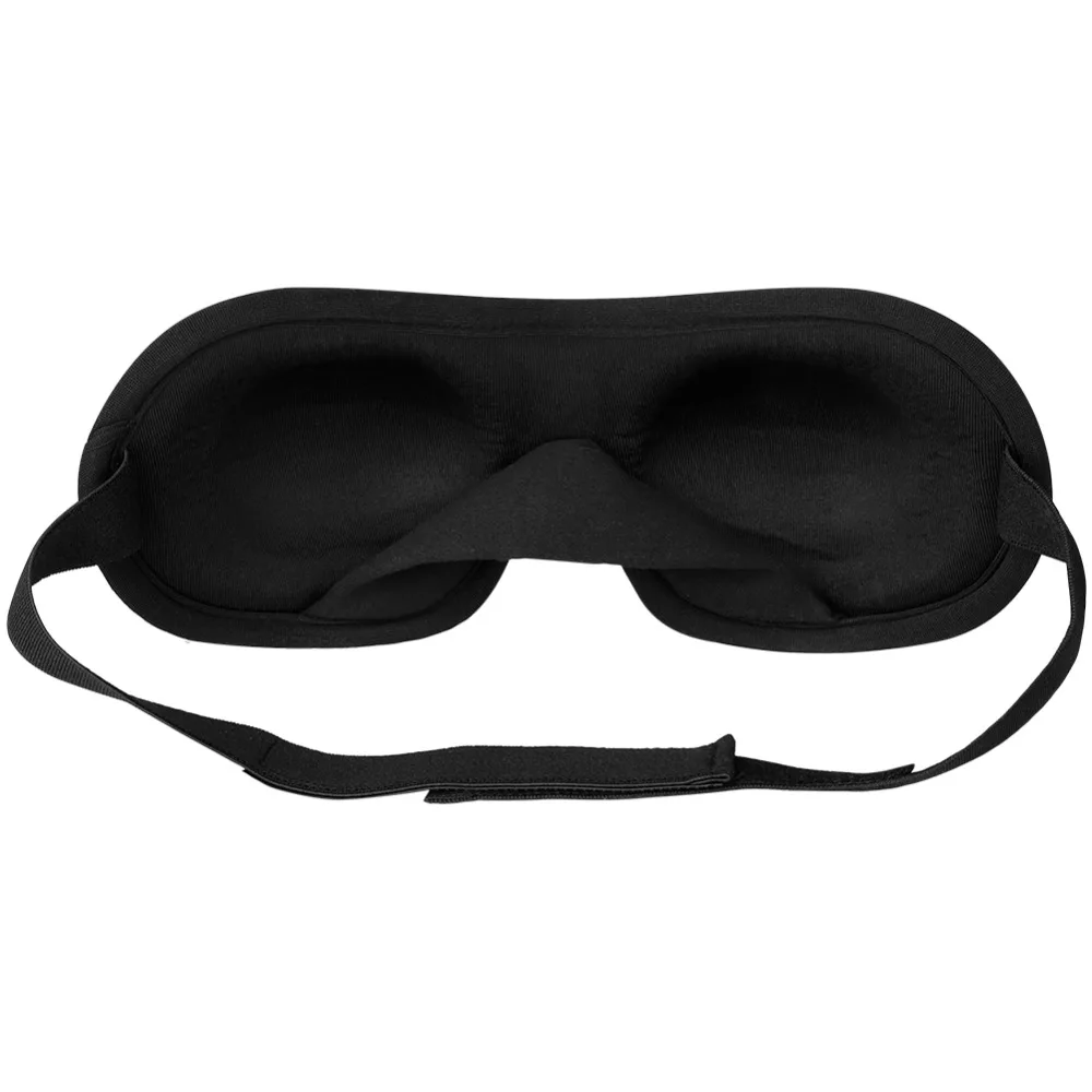 Lightweight Black 3D Eye Mask Memory Foam 21 x 8.5cm Light Blocking Eye Mask Travel Sleep Mask for Men