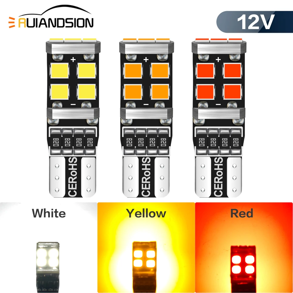 

2pcs T10 W5W Led Canbus 168 192 LED Car Tail Marker Parking Interior Accessories Auto Lamp 12V White Red Yellow Wholesaler