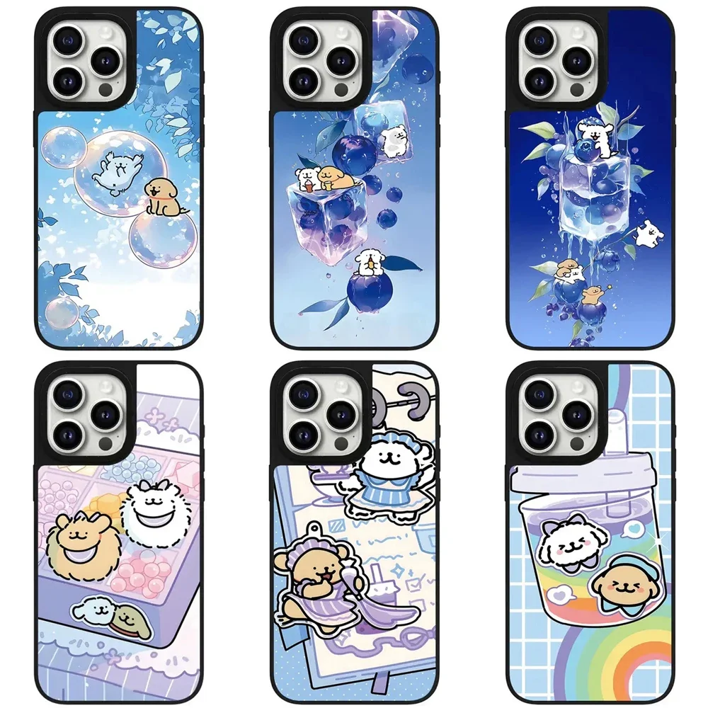 

Dog Friends Mirror Magnetic Phone Case Cover for IPhone 11 12 13 14 15 16 Pro Max Case for IPhone 16 Pro Max