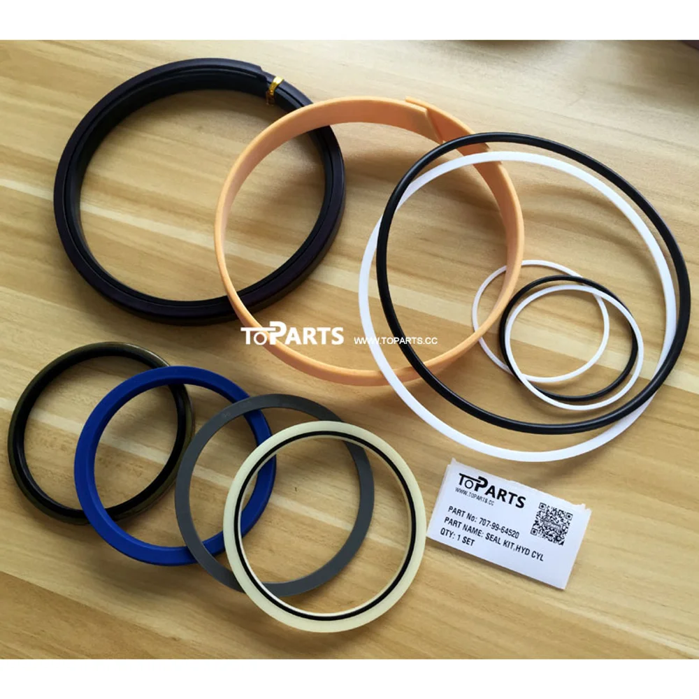 

707-99-64520 Hydraulic Dump Cylinder Tilt And Pitch Cylinder Sealing Kit For Wa380-3 Wa350-3a Wd600-1wheel Loader