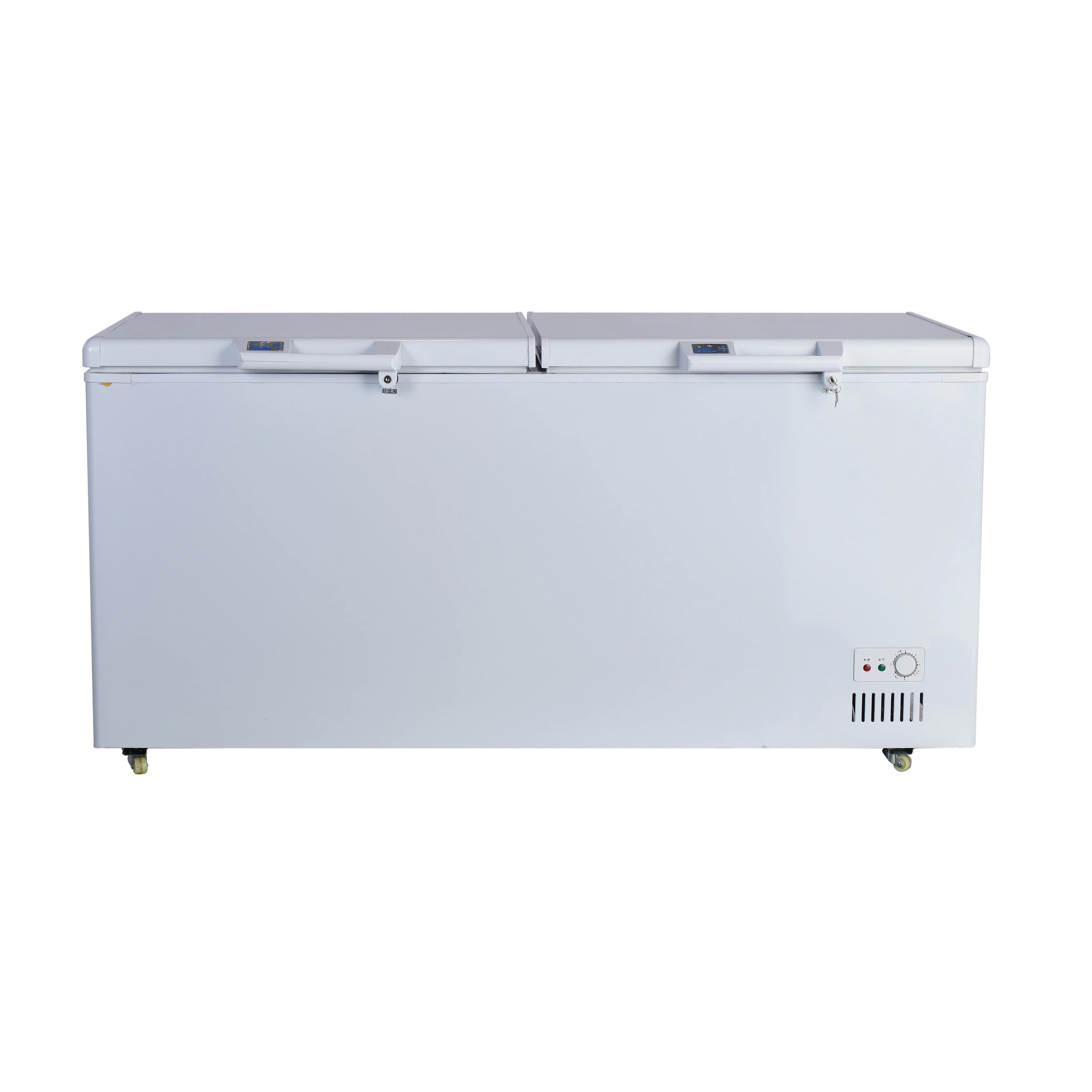 Commercial chest freezer horizontal double open freezer horizontal industrial freezer