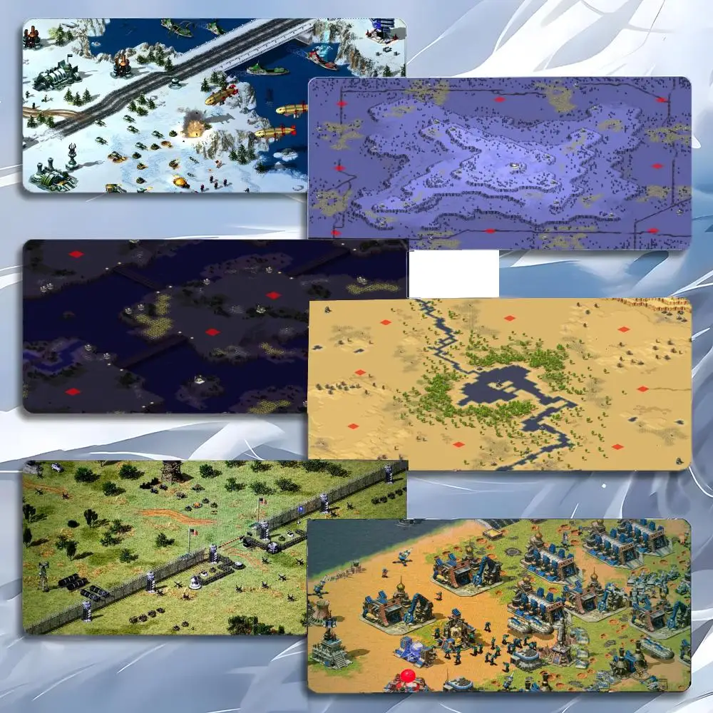 Game C-Command & Conquer Red Alert Mouse Pad Mousepad Large Gaming LockEdge Thickened PC Table Desk Mat