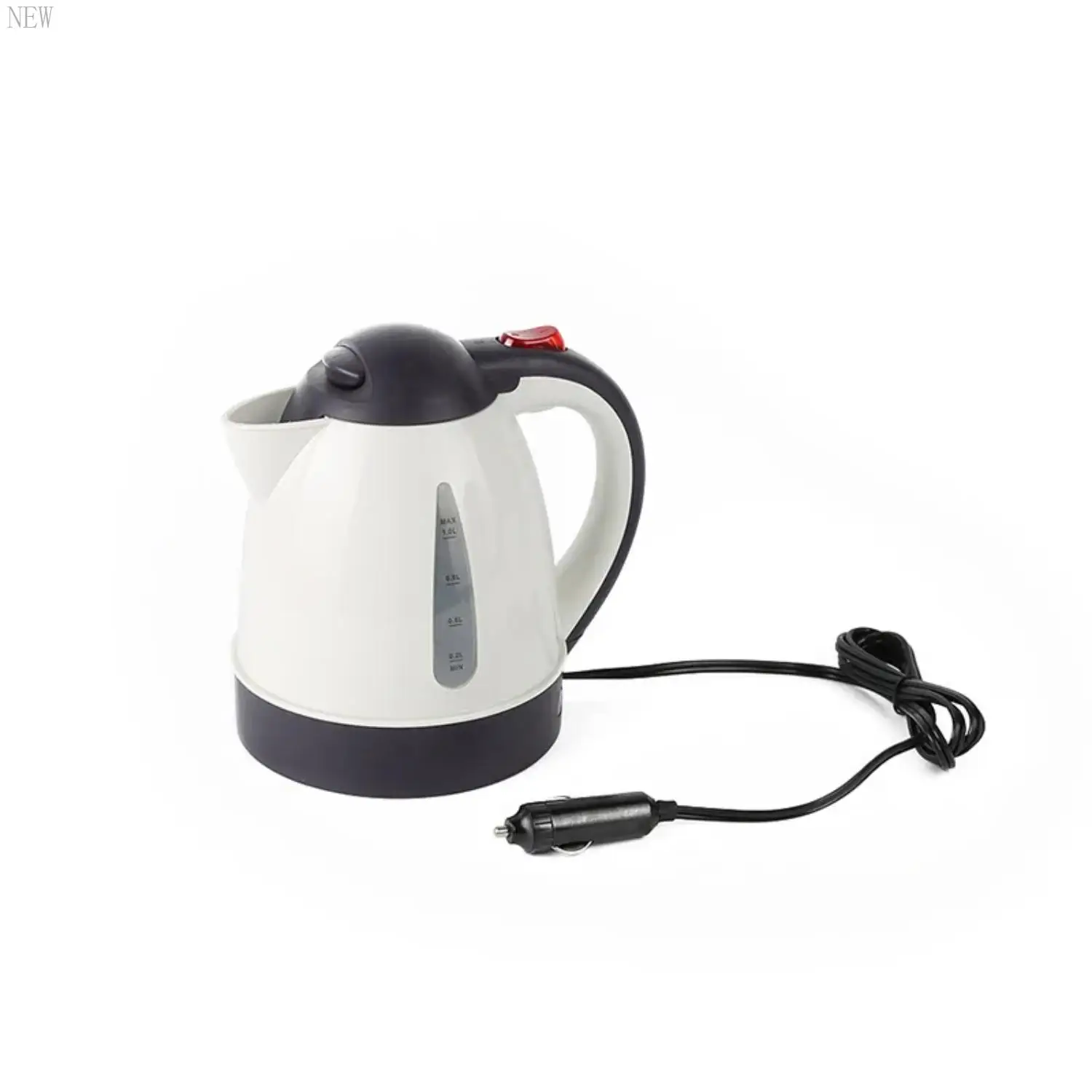 

NEW Portable 12V 24V Electric Travel Kettle - 1000ml Water Boiler, Heated Coffee Tea Pot for Car Truck Camping