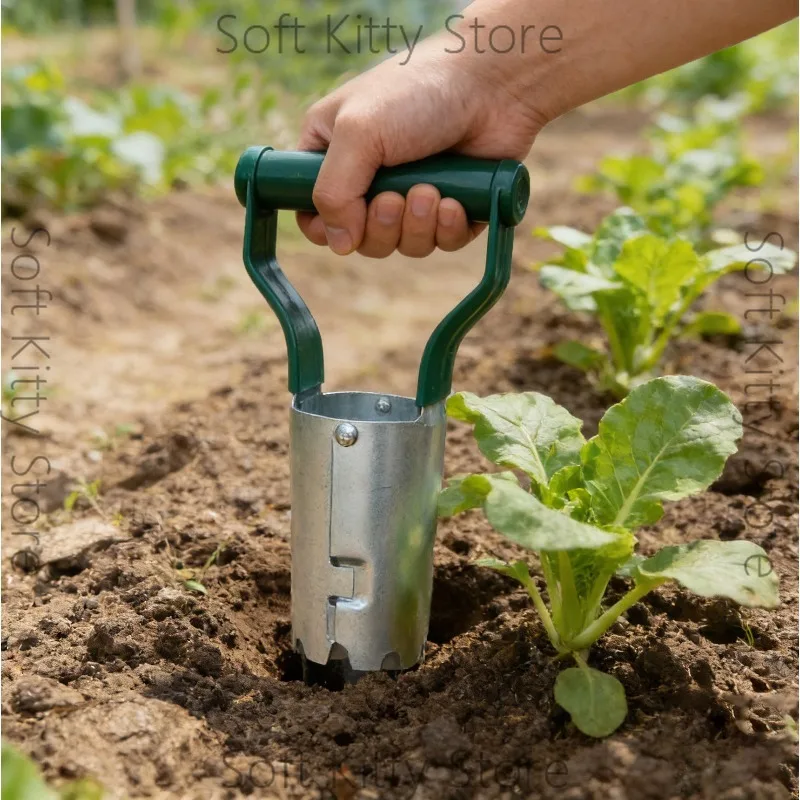 Gardening Sowing Artifact Hole-punching Seedling Transplanter Vegetable Planting Digging Seedling Raiser