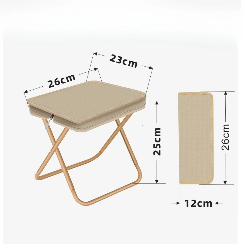 2025 sofisticação viral cadeira portátil para uso ao ar livre saco dobrável fezes estudantes e acampamento grosso oxford tecido fezes