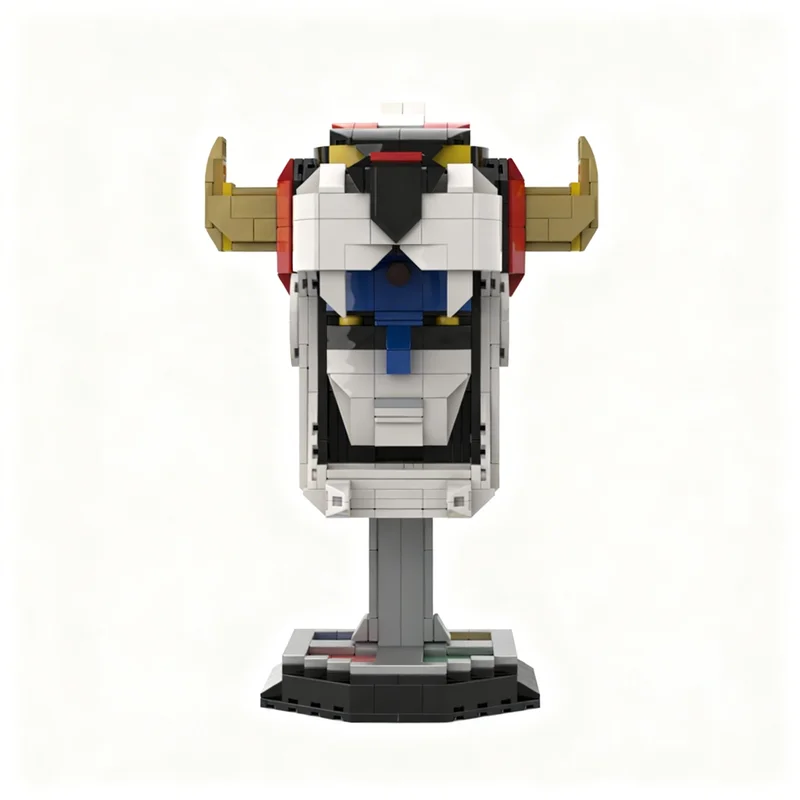 767pcs MOC Voltron Head Helmet Style Creative Display Model Building Blocks Home Decor Desk Shelf Accent Office Gift For Adults
