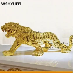 Resin Tiger Chinese Zodiac Tiger Home Decorations Natural Resin Making Birthday Gifts and Christmas Gifts Wedding decoration