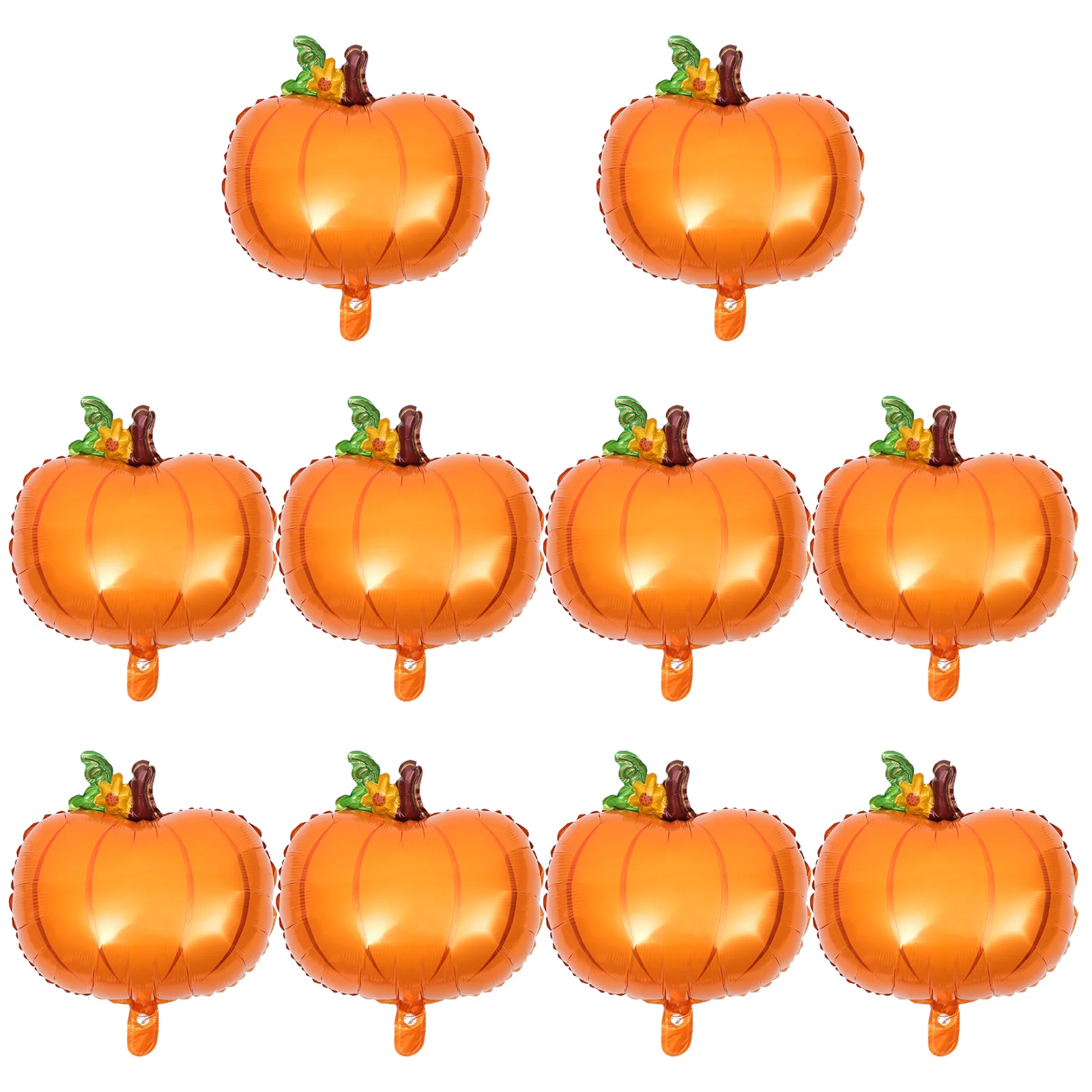 

10 Pcs Pumpkin Pine Cone Balloons Orange Fall Party Thanksgiving Theme Decorate