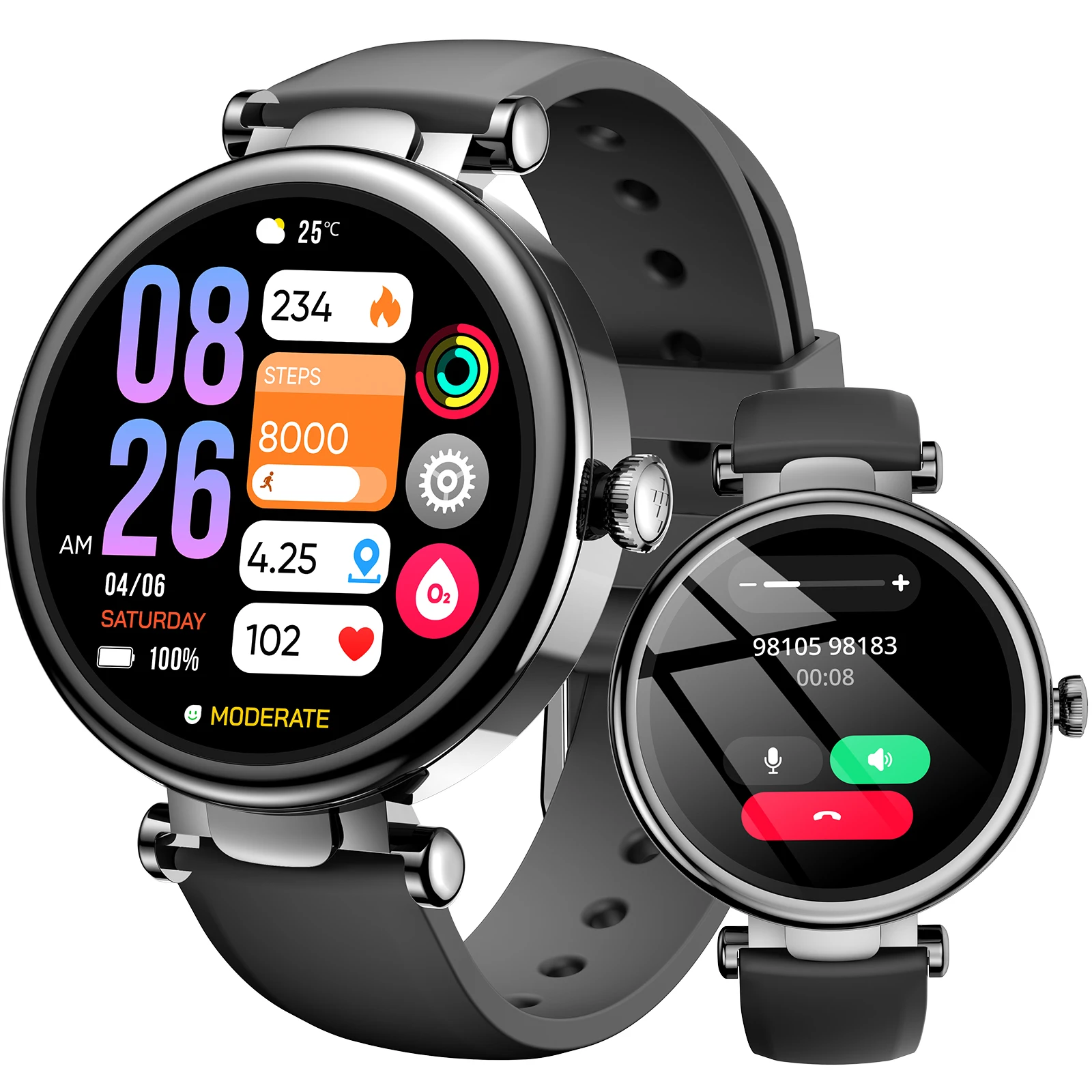 

TOZO Lady Smartwatch Bluetooth Calls Smart Watch for Sport Watch AMOLED HD Fintness Smartwatch with Heart Rate Sleep Tracking
