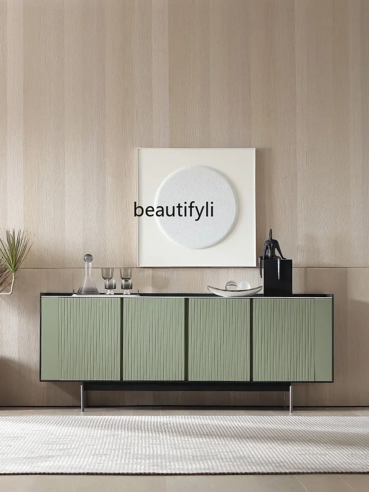 

V Минималистичный светлый роскошный каменный шкаф-буфет Шкаф для гостиной Встроенный настенный шкаф для хранения в прихожей