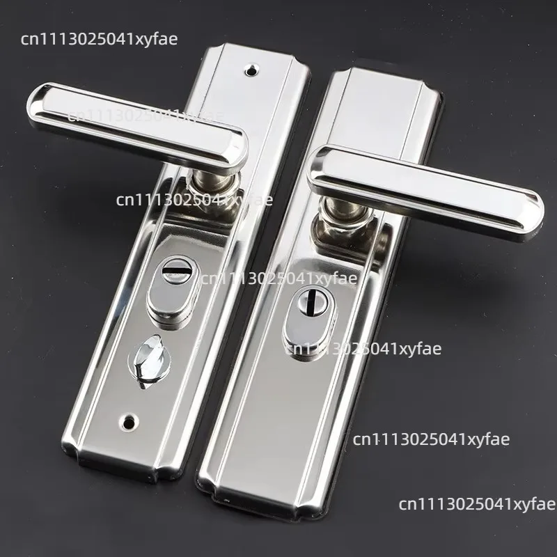 Household Entry Door Spare Handle, 304 Metal Thick Panel Security Mechanical Door Handle Hardware Accessories