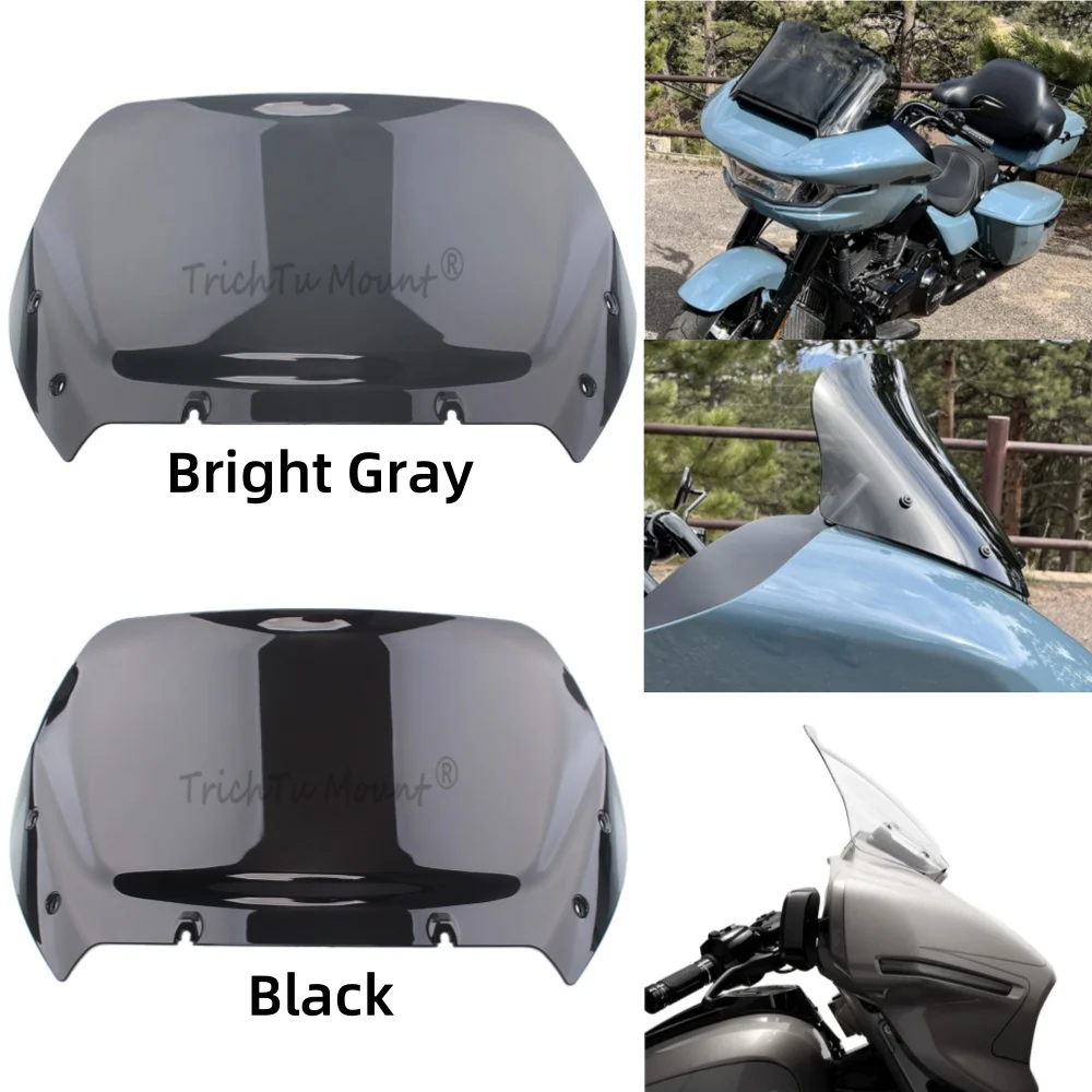 

Motorcycle Wind Splitter Windshield Deflectors Windscreen For Harley Touring Road Glide FLTRX CVO FLTRXSE FLTRXSTSE 2023 2024+