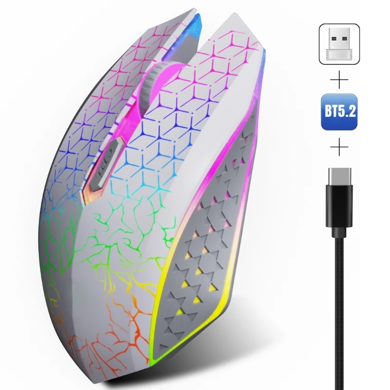 Doppel Drahtlose Maus Desktop Funktion Wiederaufladbare