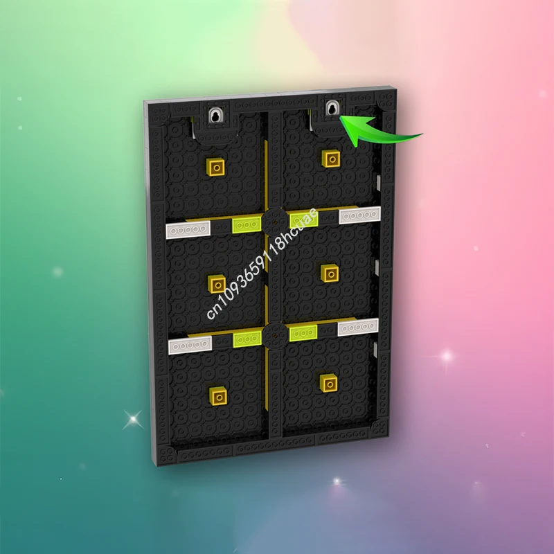 911 pçs arte malvado cartaz móveis para modelo de exibição moc blocos de construção empilhamento tijolos brinquedos criativos presente do miúdo diy educacional