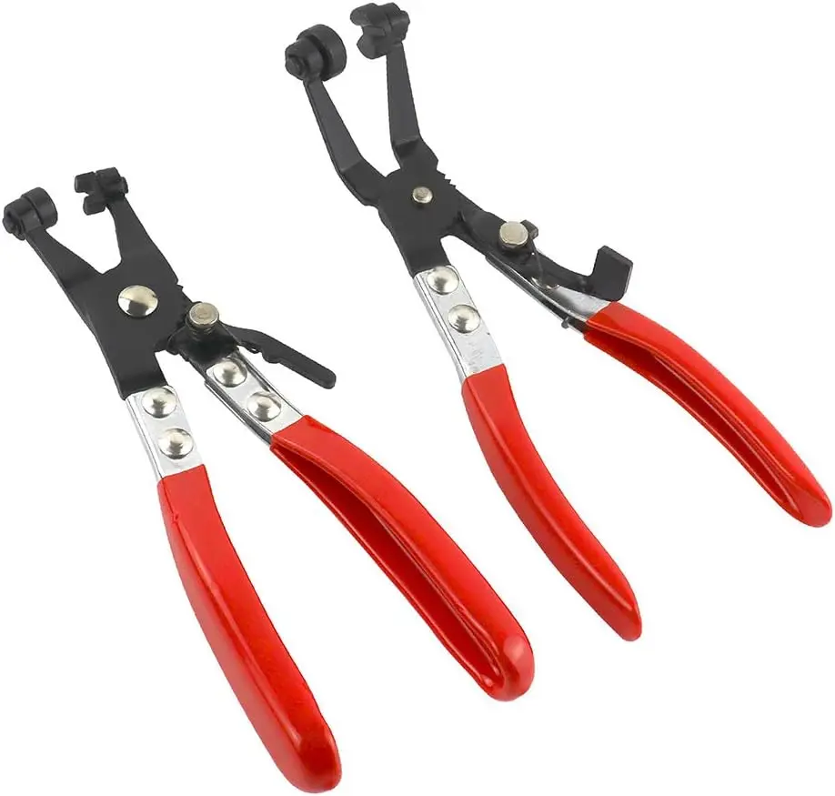 

2PCS Hose Clamp Pliers, Angled & Swivel for Ring or Flat-Band Clamps