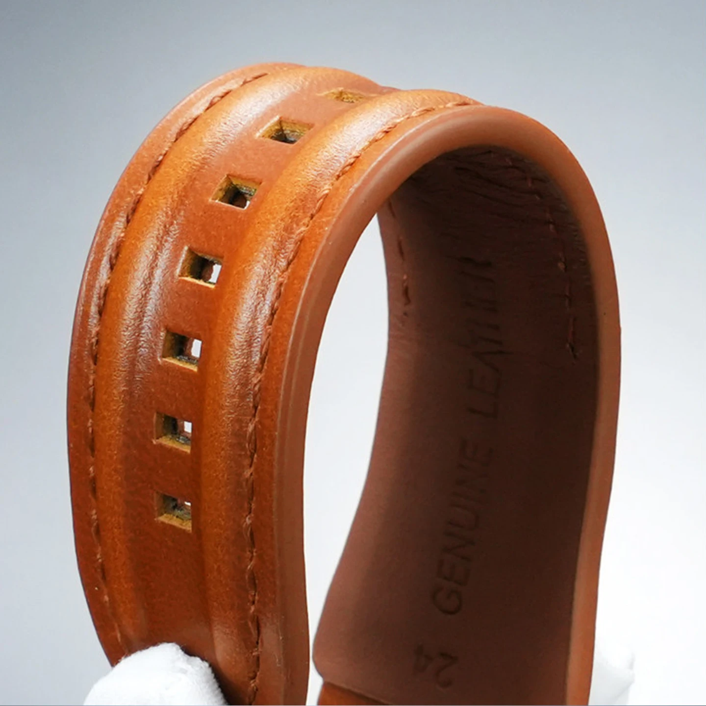 Vintage Genuine Leather Watch Strap 22mm 24mm, Compatible with Diesel, Breitling, Casio PRG-600 PRG-650 Outdoor Sports Watch view 5