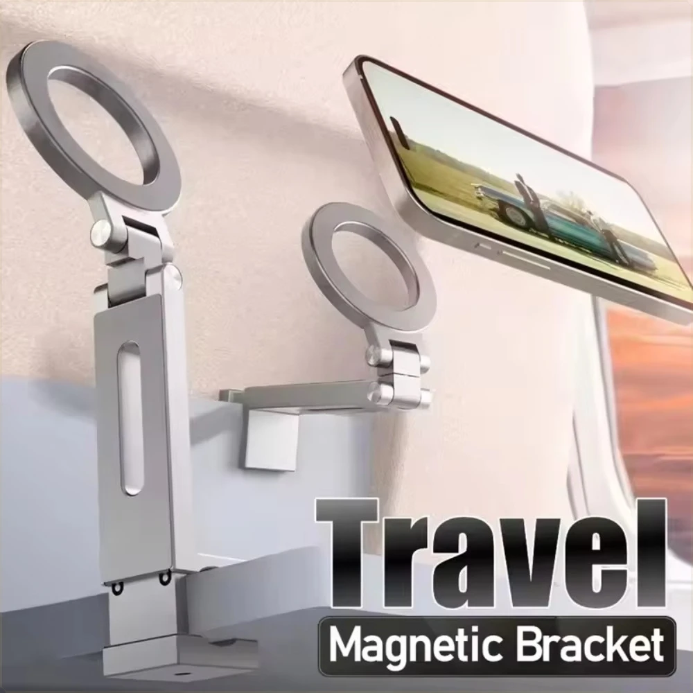 Magnetic Foldable Phone Tripod Stand Portable Multi-Angle Adjustable Cell Phone Holder for  Streaming Video Recording - view 6