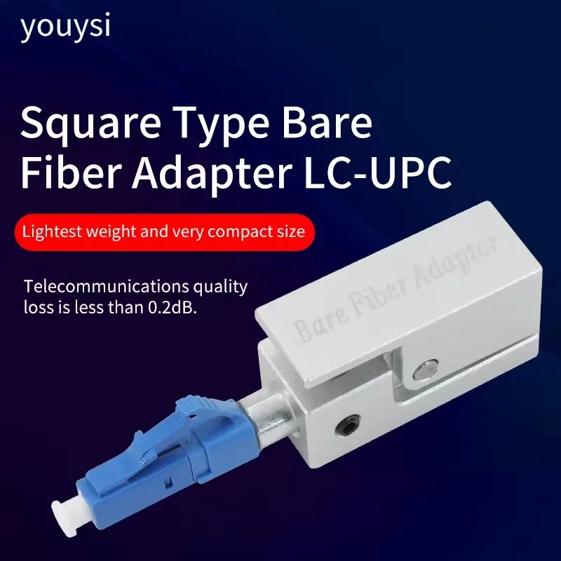 

LC Fiber Flange Adaptor Square Bare Fiber Flange Bare fiber Temporary Connection Adapter OTDR Test Bare Fiber Coupler Fixture