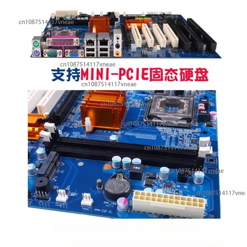 لوحة أم صناعية G41 عالية الجودة مع 3 فتحات ISA و4 بطاقات شبكة مزدوجة PCI وDDR3 كبديل لـ G31، 775 دبابيس #4