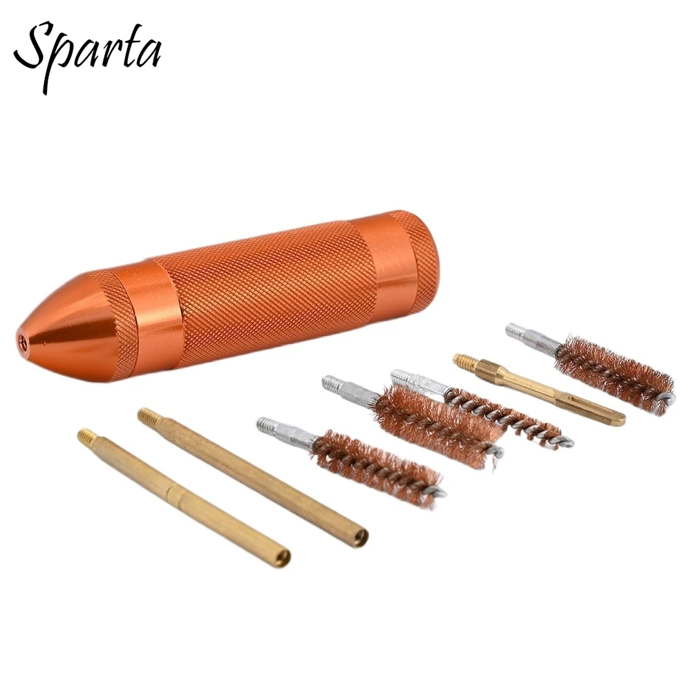 Portable Handgun Cleaning Kit With Compact Storage Case Multi-Piece Bore Brushes And Rods For Universal Pistol Maintenance