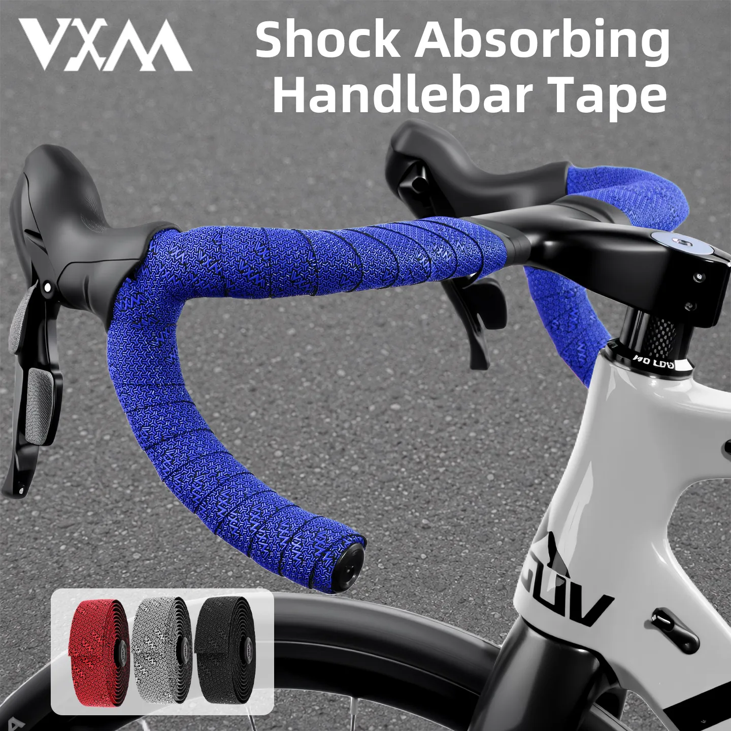 Anti-slip Bike Handlebar Tape Professional Gravel Road Bicycle Bar Tapes PU EVA Cycling Damping Anti-Vibration Handle Straps