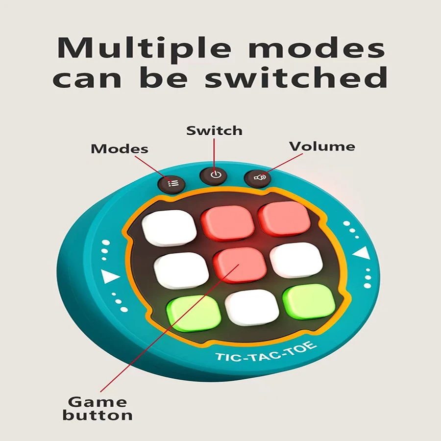 1 قطعة-Tic-Tac-Toe مجلس ألعاب إلكترونية متعددة الوظائف مونتيسوري لغز الجدول لعبة الشطرنج مجموعة الشطرنج المحمولة للبالغين والأطفال #5