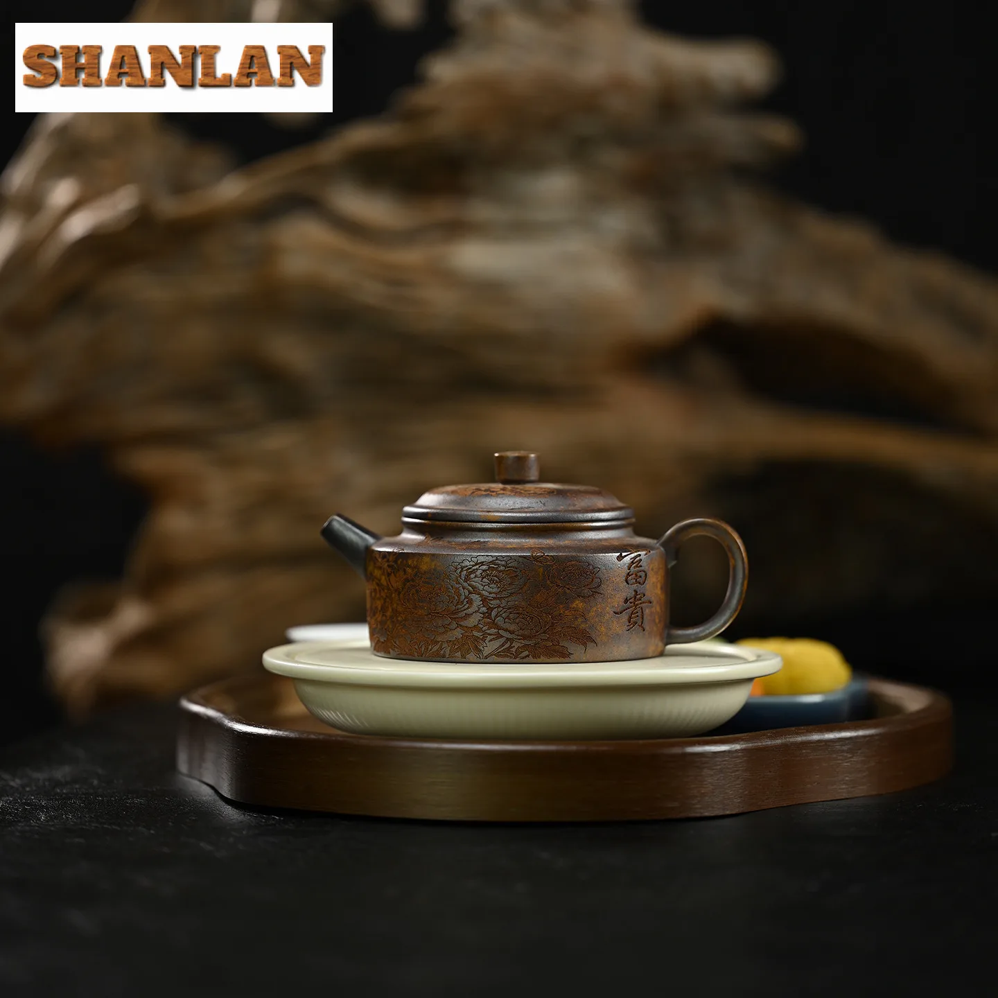 240 مللي ييشينغ الأرجواني الطين أباريق الشاي اليدوية دي تشونغ وعاء الخام الخام الخشب النار الخزف قسم الطين غلاية الصينية Zisha طقم شاي #6