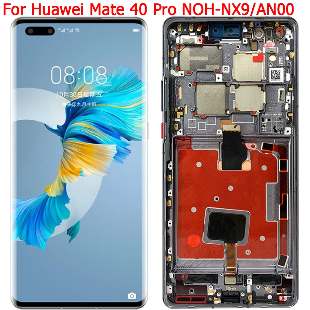 

6.76" Mate40 Pro LCD Display For Huawei Mate 40 Pro 5G Display LCD Screen With Frame Original NOH-NX9 NOH-AN00 LCD Screen