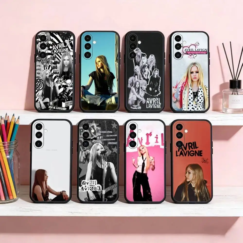 

A-Avril lavigneS fashion Phone Case For Samsung Galaxy A20,21s,22,31,32,52,53,72,73,80,91 Soft Black Shell