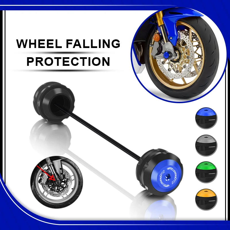 Motorcycle Accessories For F800R F800S 2006-2024 Front Wheel Fork Axle Sliders Crash Cap Falling Protector Pad f800r f800s