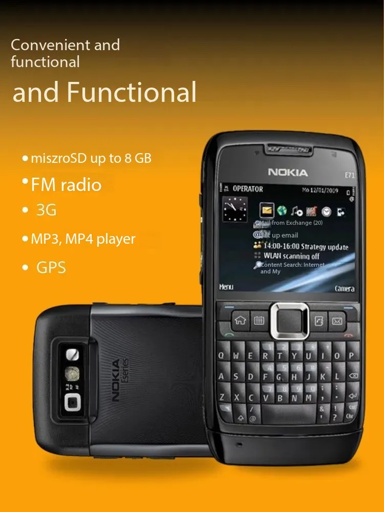 Nokia WiFi Version E71 3G Barschlüssel-Handy