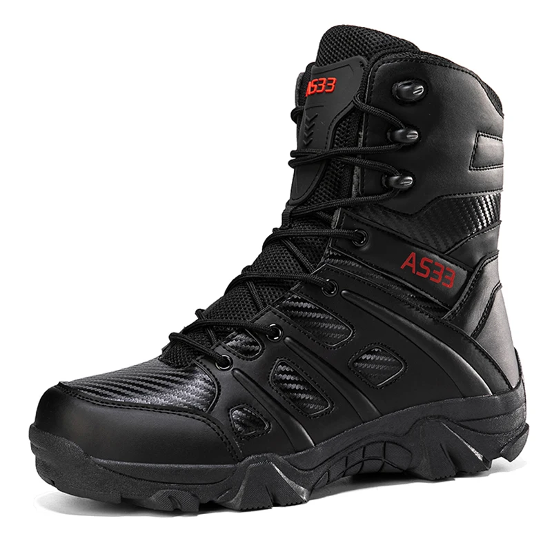 Boots For Men High Top Outdoor Waterproof Male Boot Casual Work Safety Climbing Hiking Shoes