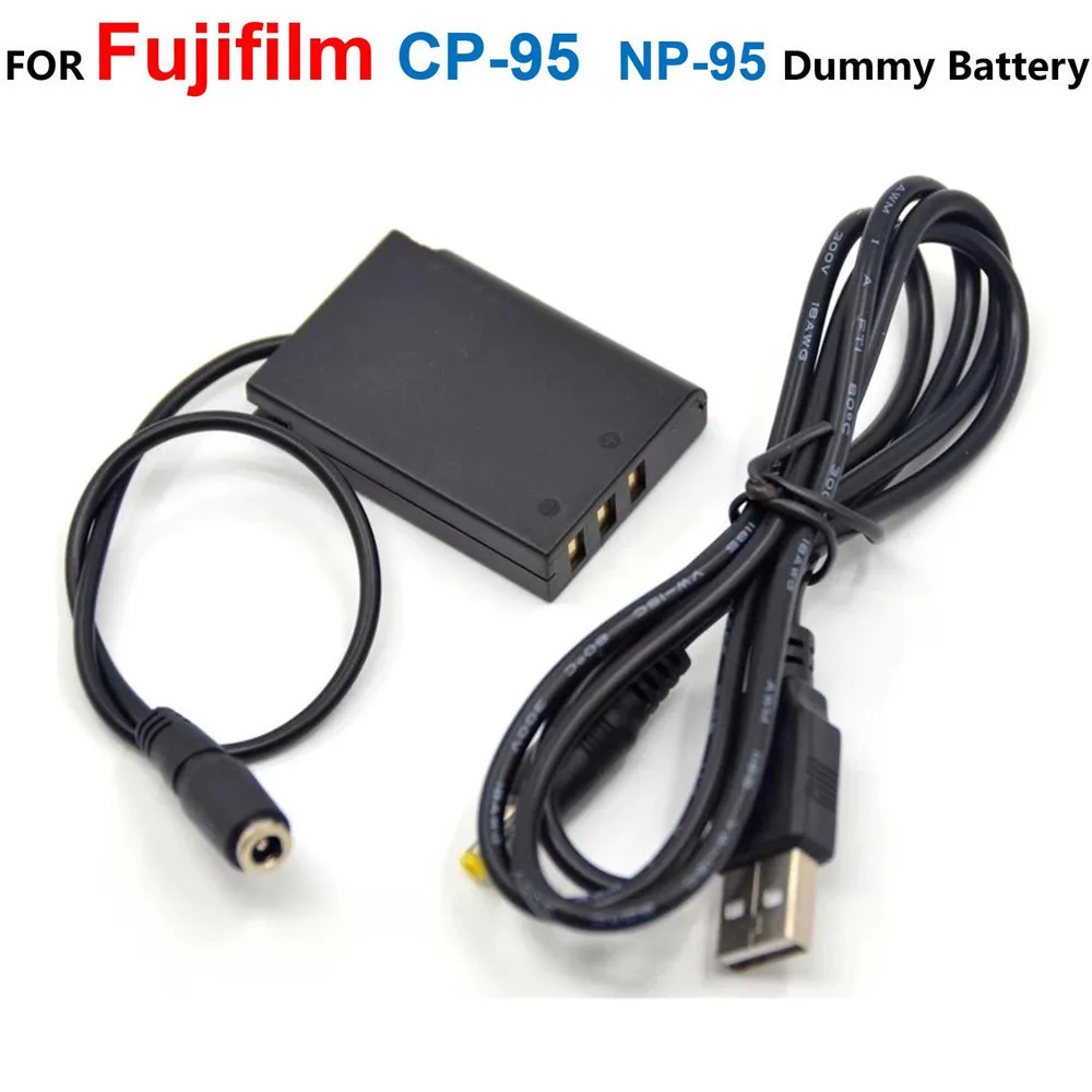 

CP-95 CP95 DC Coupler FNP-95 NP 95 Dummy Battery Fit Power Adapter Supply For Fujifilm F30 F31FD X100 X-S1 Real 3D W1 X70 X100T