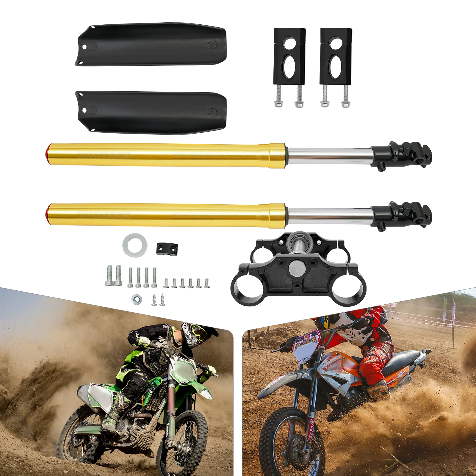 

29" Front Fork Shocker For 110CC 125CC Dirt Pit Bike Complete 45mm/48mm Upside Down Front Fork Suspension Shocks Absorber