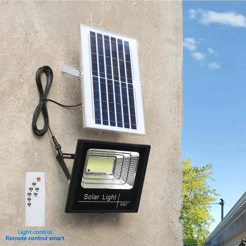 

550W LED Solar Light for Outdoor Garden Floodlight Luminous Waterproof Stairs Wall Solar Light Dimming Light/time/remote Control