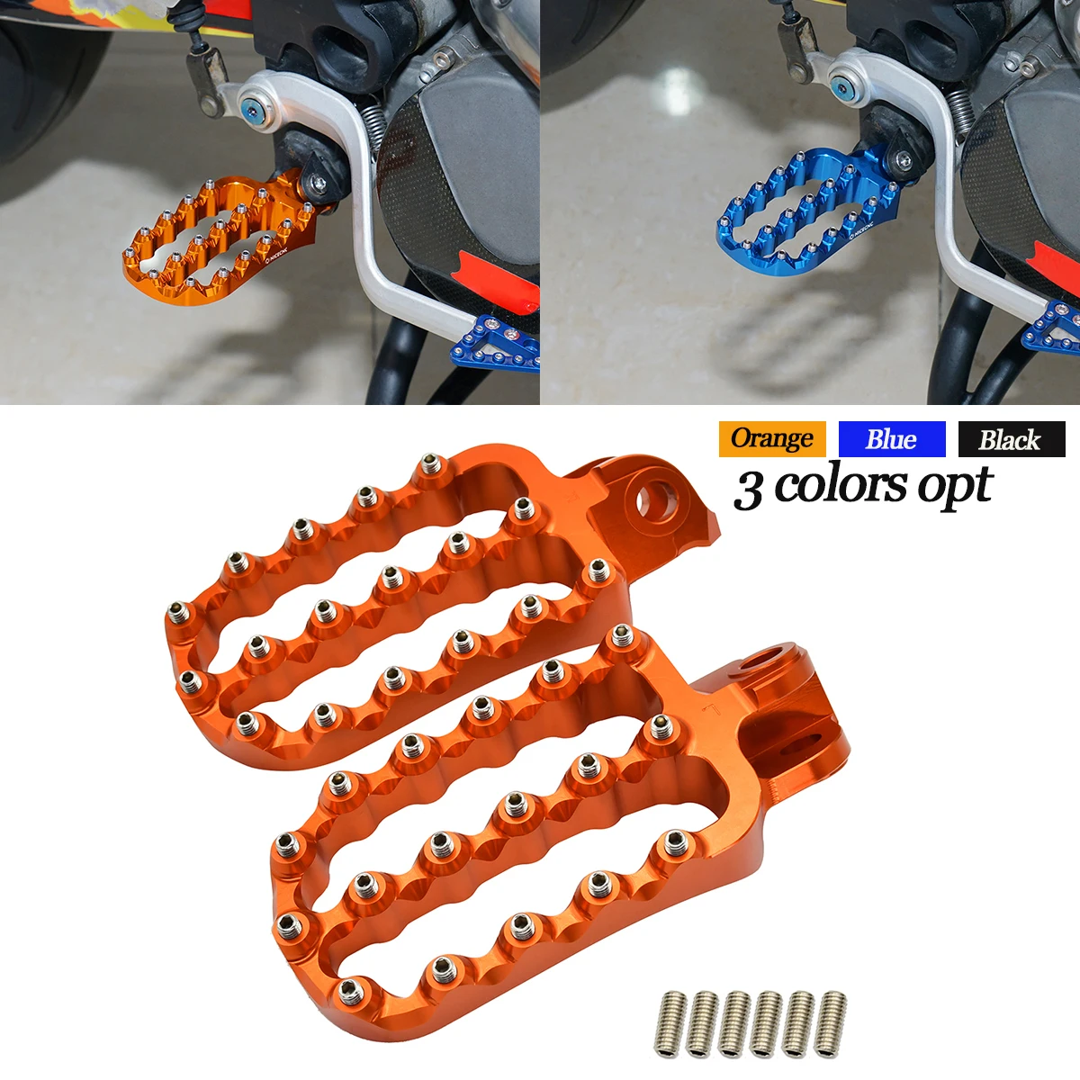 

Forged Foot Pegs FootRest Footpegs Rests For KTM 690 790 950 990 1090 1190 1290 Adventure Supermoto Super ADV R T Enduro SMC SMR