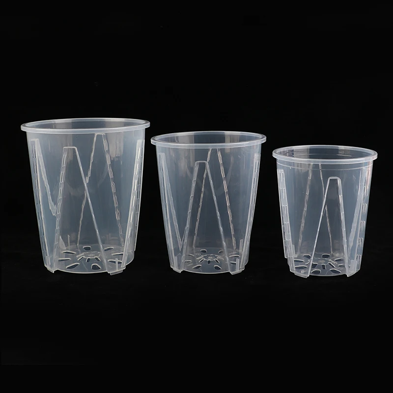 

1Pc Plant Pot DIY Plastic Transparent Cylindrical Flower Holder Large Capacity Thickened Anti-Deformation Durable Vegetable Plan